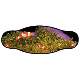 Neoprene Mask Strap Clown Double Layer One Size Green