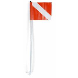 Flag With Fold Up Mast One Size Red