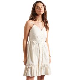 Vestido Curto Broderie Mini S Cream