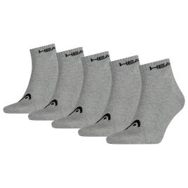 Meias Quarter 5 Pares EU 39-42 Grey
