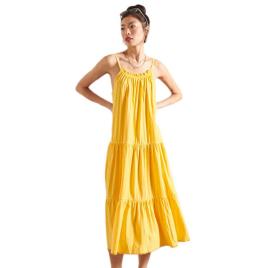 Vestido Jersey Midi XS Samoan Sun