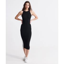 Superdry Vestido Edit Racer Knit M Black
