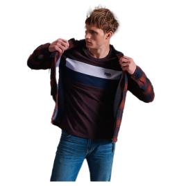 Overshirt De Lã Hunting L Rust Ombre Check