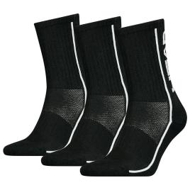 Meias Unissex Performance Crew 3 Pares EU 35-38 Black