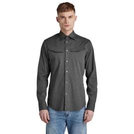 Camisa Manga Comprida Slant Pocket Slim S Light Shadow Heather