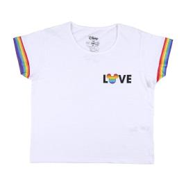 Cerda Group Camiseta De Manga Curta Point Disney Pride S White