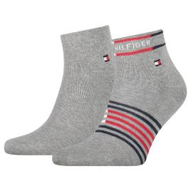 Meias Breton Stripe Quarter 2 Pares EU 39-42 Mid Grey Melange