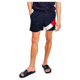 Shorts De Natação Colour Blocked Slim Fit Mid Length M Desert Sky