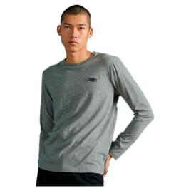 Camiseta De Manga Comprida Orange Label Vintage Embroidered 3XL Grey Marl