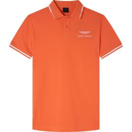 Polo Manga Curta Amr Jacquard Tipped S Hypa Coral