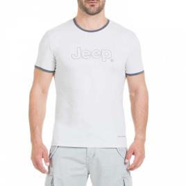 Jeep Camiseta De Manga Curta O100793g211 XL Light Grey