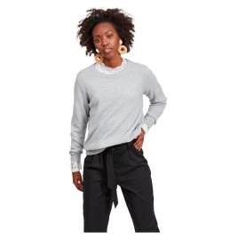 Suéter Manga Comprida O Neck Ril XS Light Grey Melange