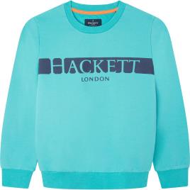 Suéter Chest Print 15 Years Bright Aqua