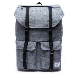 Herschel Mochila Buckingham One Size Raven Crosshatch / Black / Black Pebbled Leather
