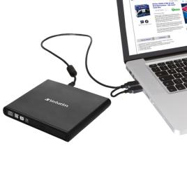 GRAVADOR DVD SLIM EXTERNO USB BLACK