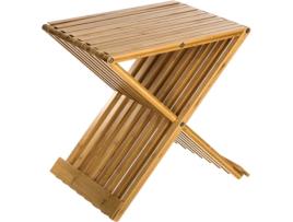 Cadeira desmontável  Bambu para Casa de Banho EDM 45X40X32Cm
