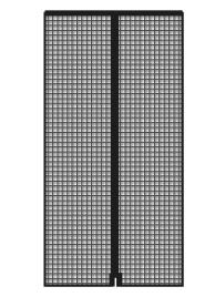 Rede mosquiteira para porta janela MAGNÉTICA 120X240CM ANTRACITE