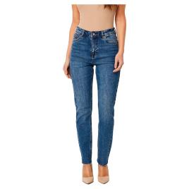 High Rise Srtraight A Cur Jean Brenda 32 Medium Blue Denim