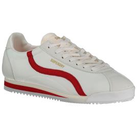 Treinadores Vegan Retro Track Ov Runner EU 45 Ecru / Red