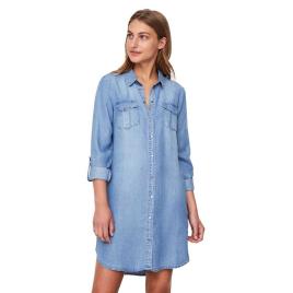 Vero Moda Vestido Silla Short S Light Blue Denim