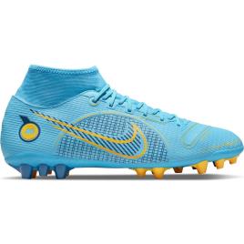 Nike Botas Futbol Mercurial Superfly Viii Academy Ag EU 43 Chlorine Blue / Laser Orange / Marina