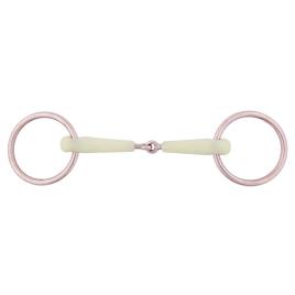 Br Single Jointed Loose Ring Snaffle Pony Apple Mouth 15 Mm 11.5 cm Silver