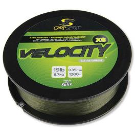 Linha Carpfishing Velocity Xs 1200 M 0.400 mm Lo-Vis Green