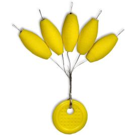 Magic Trout Bóia Standard Pilot Square Eva 15 Mm One Size Neon Yellow