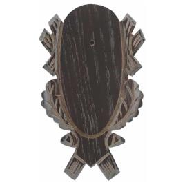 Roe Er Trophy Plate Oak De 4 18 x 9 cm Dark Brown