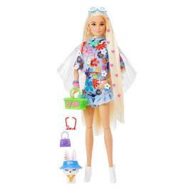 Boneca Extra Poncho E Brinquedo De Estimação Flower Power 3 Years Multicolor