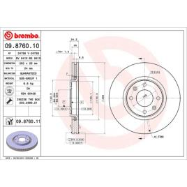 Discos Travão (2) Brembo 09.8760.10