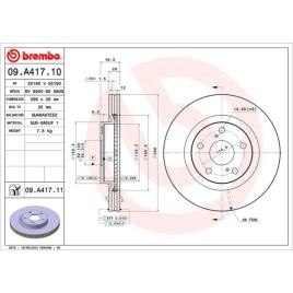 Discos Travão (2) Brembo 09.a417.10