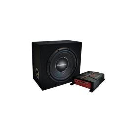 Pack Amplificador De Graves + Subwoofer + Kit De Fiação Gxt-3730b Set 