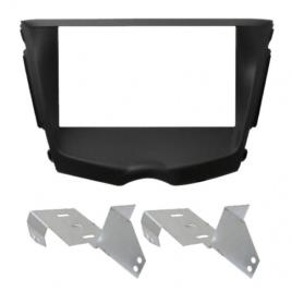 Moldura Autorrádio 2 Din Preto Veloster 11-