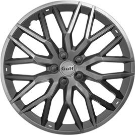4 Tampões Cinza/preto  Gt40 15 Polegadas