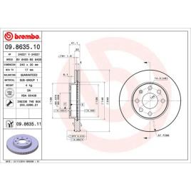 Discos Travão (2) Brembo 09.8635.10