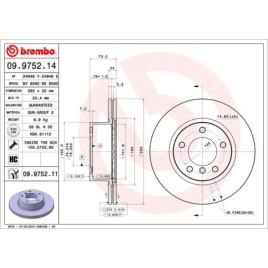 Discos Travão (2) Brembo 09.9752.10