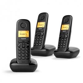 Telefone Fixo Gigaset A170 Trio S/ Fios Preto