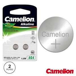PILHA BOTÃO AG4 / LR626 1.5V 18MA 2X BLISTER CAMELION