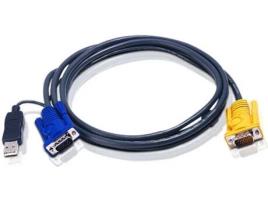 Cabo Kvm Vga/usb  Sphd15-y 3.0m