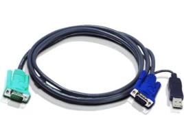 Cabo Kvm Vga Macho / Usb A Macho -  Sphd15-g