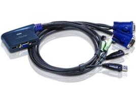 2-PORT USB VGA KVM Switch WITH CABL