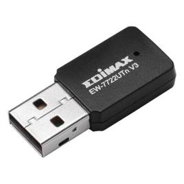 Carta de Rede Wi-fi USB Edimax EW-7722UTN V3 WIFI 2.4 GHz 300 Mbps