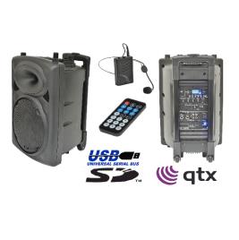 Coluna Pa Portatil Com Bateria E Leitor Usb/sd