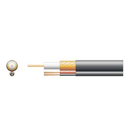 Cabo Rg59b/u 75 Ohms Com Alimentaçao 100m