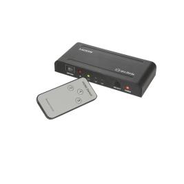 Comutador Hdmi 3 Portas Com Controlo Remoto Ir