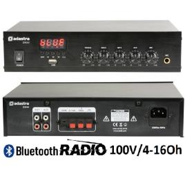Amplificador Com Usb/fm E Bluetooth 100v/4-16ohm
