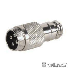 FICHA 4P MACHO P/ SOLDAR VELLEMAN