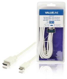 Cabo Hdmi De Alta Velocidade Com Conector Etherne.