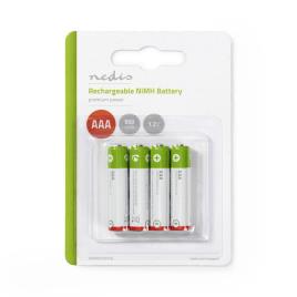 Pilha Recarregável Aaa 1 2v 950mah 4 Uni.